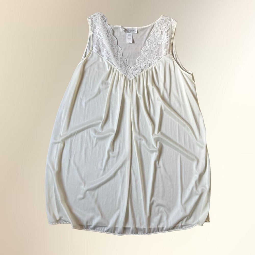 Soft Moments Lace Light Yellow/Cream Slip Dress